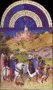 unknow artist Brod Limbourg, August  from Les Tres Riches Heures du Duc de Berry oil on canvas